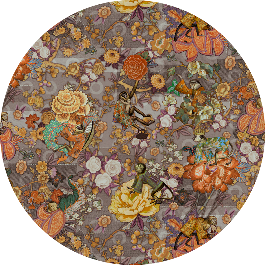 Rendezvous様 Rendezvous Tokyo Blue Round - Moooi Carpets