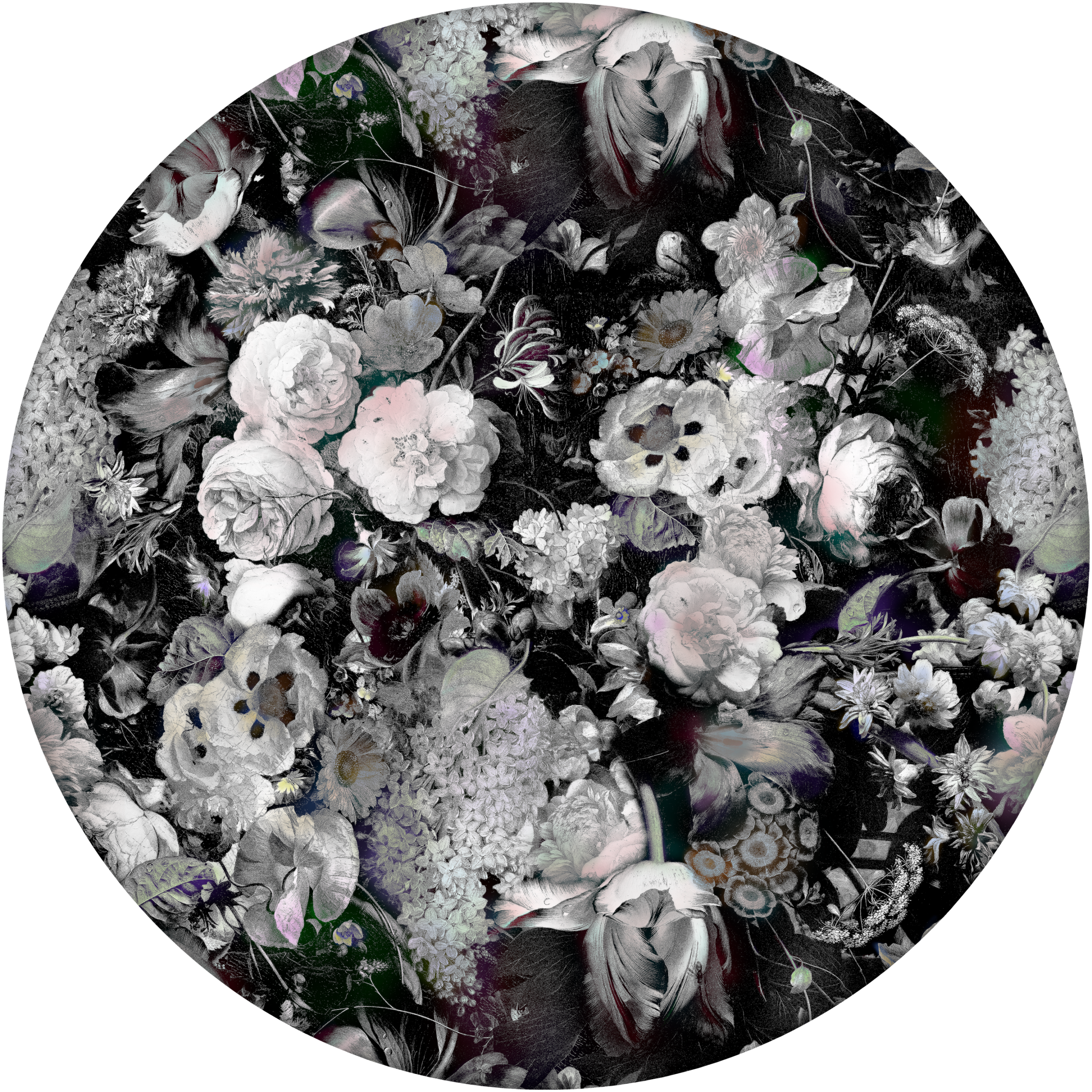 Eden Queen B&W Round - Moooi Carpets